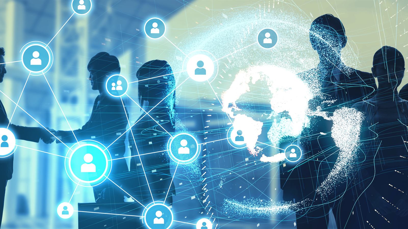Digital network graph representing portable Nostr identity and social graph
