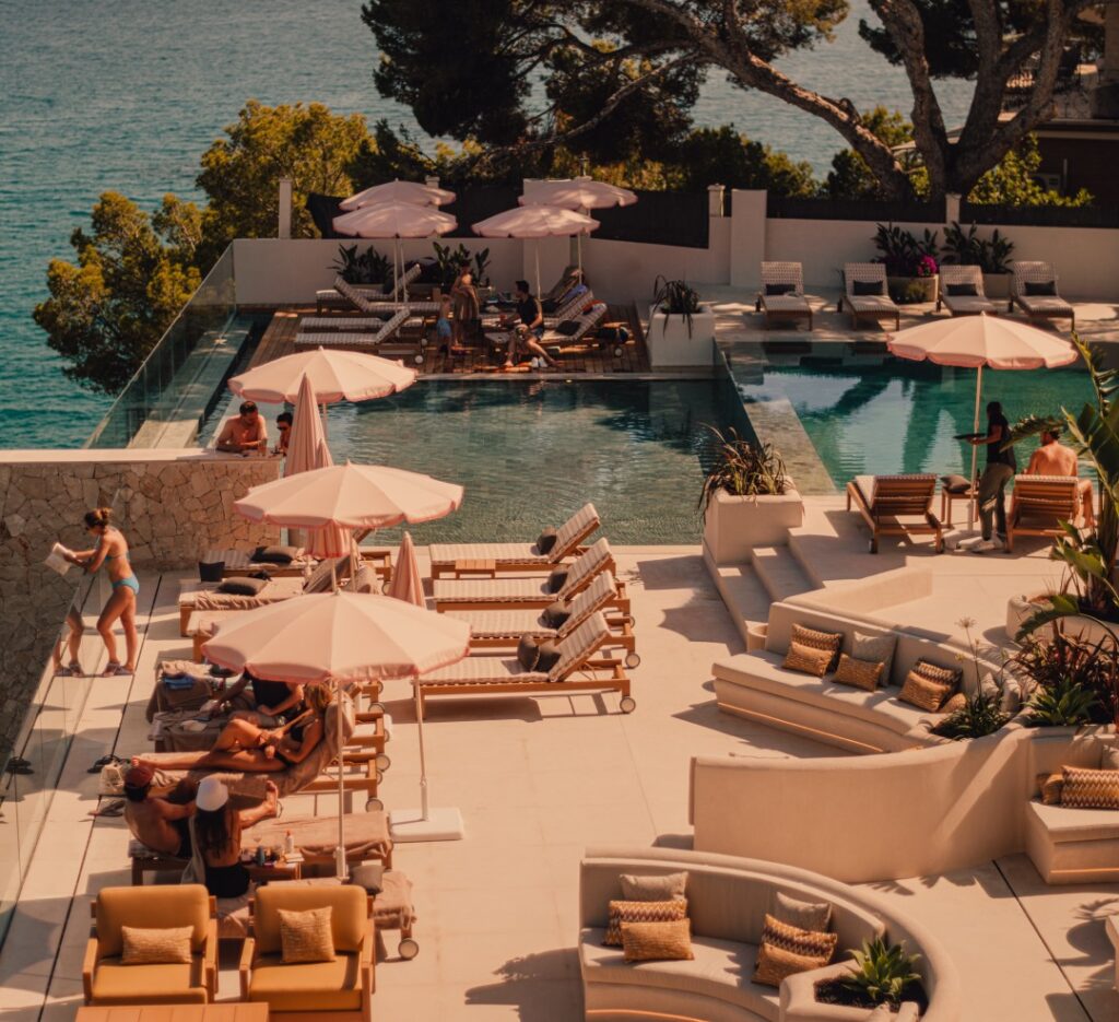 Resort pool terrace for a destination hospitality venue
