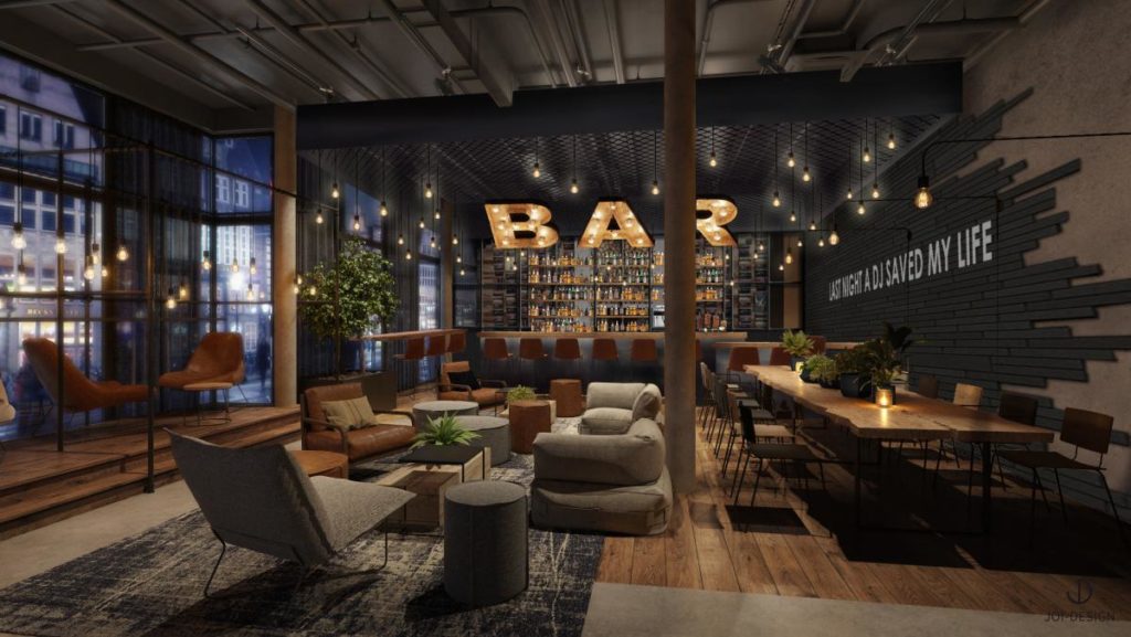 Premium hospitality work lounge for Crays teams
